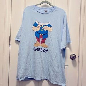 Sneezy Dwarf Body T-Shirt.  3x